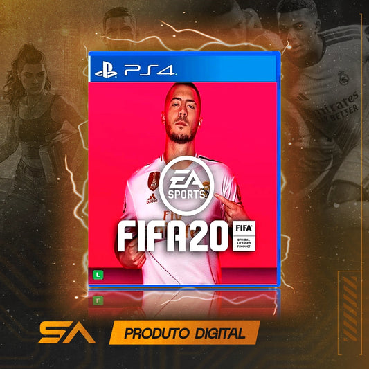 Capa oficial do jogo FIFA 2020 - FIFA 20 para PS4 em Mídia Digital
