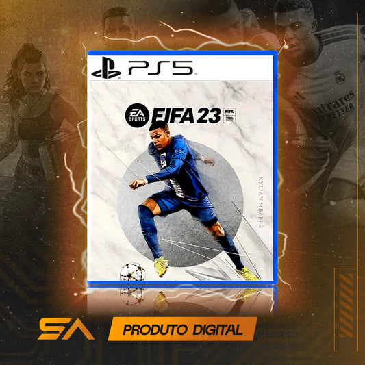 Capa oficial do jogo FIFA 23 - FIFA 2023 Edição Standard para PS5 em Mídia Digital