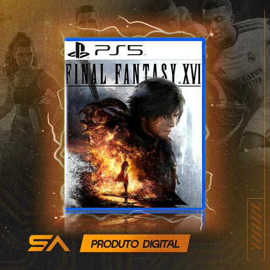 Capa oficial do jogo Final Fantasy XVI para PS5 em Mídia Digital