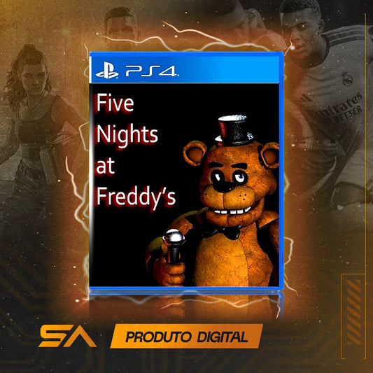 Capa oficial do jogo Five Nights at Freddy's para PS4 em Mídia Digital