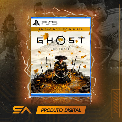 Capa oficial do jogo Ghost of Yōtei™ - Edição Digital Deluxe para PS5 em Mídia Digital