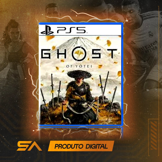 Capa oficial do jogo Ghost of Yōtei para PS5 em Mídia Digital