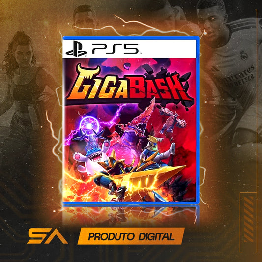 Capa oficial do jogo Gigabash para PS5 em Mídia Digital