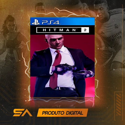 Capa oficial do jogo Hitman 2 para PS4 em Mídia Digital