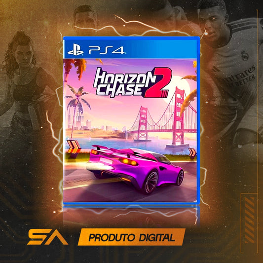 Capa oficial do jogo Horizon Chase 2 para PS4 em Mídia Digital