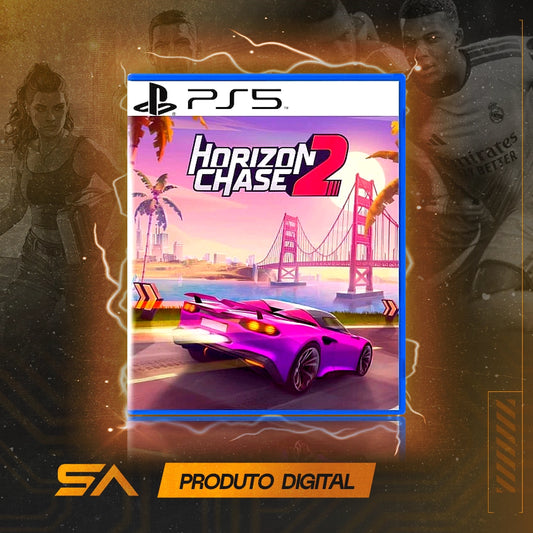 Capa oficial do jogo Horizon Chase 2 para PS5 em Mídia Digital