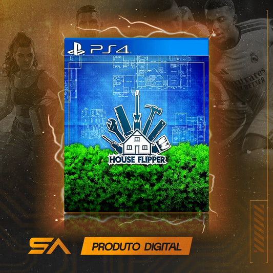 Capa oficial do jogo House Flipper para PS4 em Mídia Digital