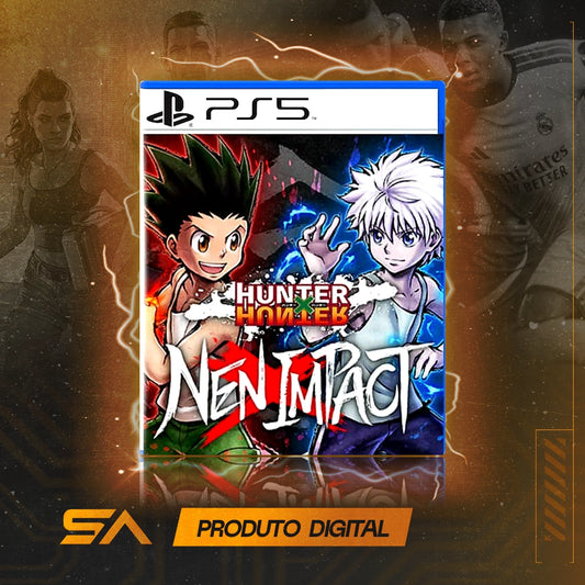 Capa oficial do jogo Hunter×hunter Nen×impact para PS5 em Mídia Digital