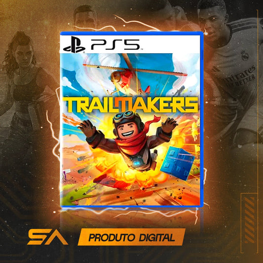 Capa oficial do jogo Trailmakers para PS5 em Mídia Digital
