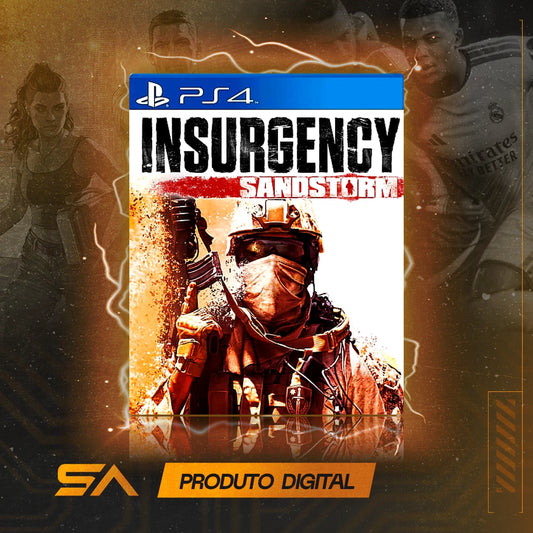 Capa oficial do jogo Insurgency: Sandstorm para PS4 em Mídia Digital