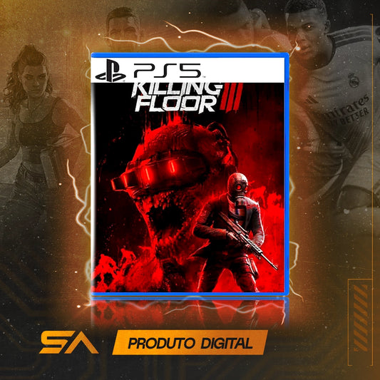 Capa oficial do jogo Killing Floor 3 para PS5 em Mídia Digital