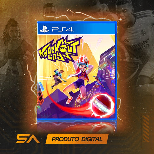 Capa oficial do jogo Knockout City para PS4 em Mídia Digital