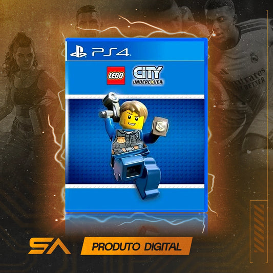 Capa oficial do jogo LEGO City Undercover para PS4 em Mídia Digital