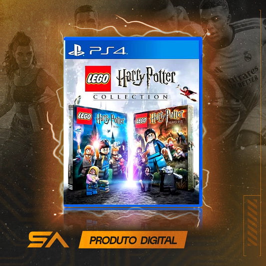 Capa oficial do jogo LEGO Harry Potter Collection para PS4 em Mídia Digital