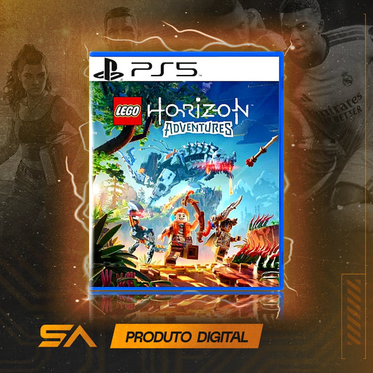 Capa oficial do jogo LEGO Horizon Adventures para PS5 em Mídia Digital