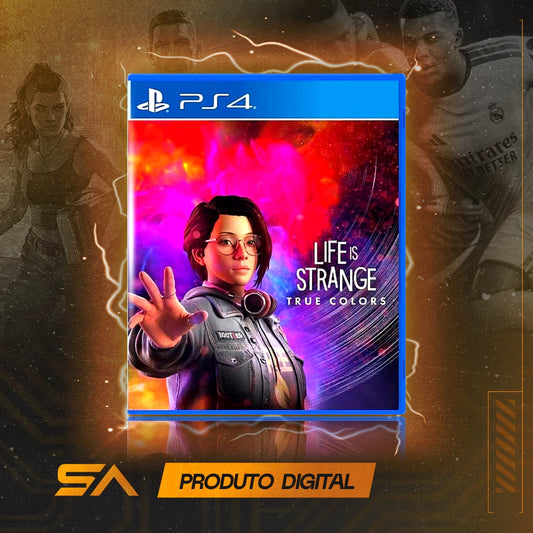 Capa oficial do jogo Life Is Strange True Colors para PS4 em Mídia Digital