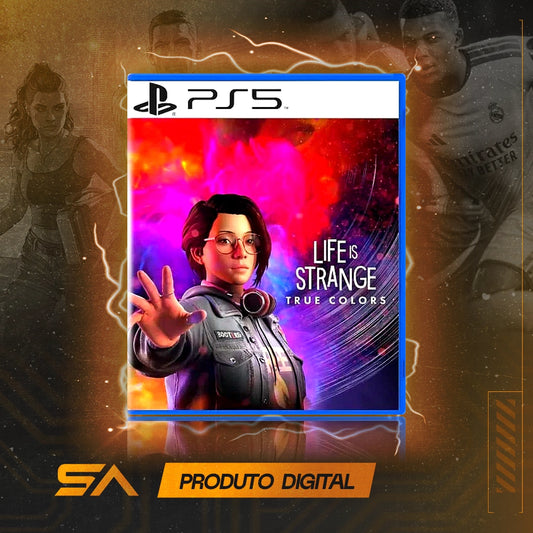 Capa oficial do jogo Life Is Strange True Colors para PS5 em Mídia Digital