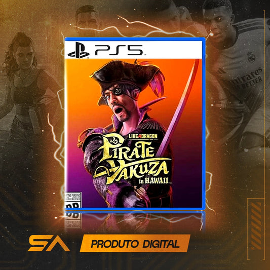Capa oficial do jogo Like A Dragon: Pirate Yakuza in Hawaii para PS5 em Mídia Digital
