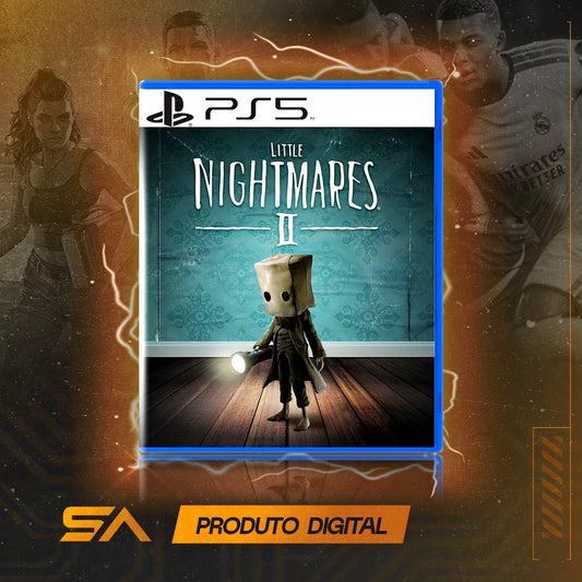 Capa oficial do jogo Little Nightmares 2 para PS5 em Mídia Digital