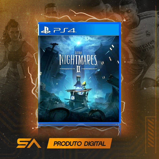 Capa oficial do jogo Little Nightmares II para PS4 em Mídia Digital