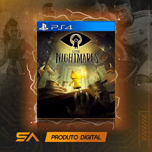 Capa oficial do jogo Little Nightmares para PS4 em Mídia Digital