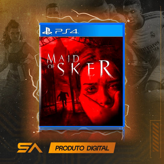 Capa oficial do jogo Maid of Sker para PS4 em Mídia Digital