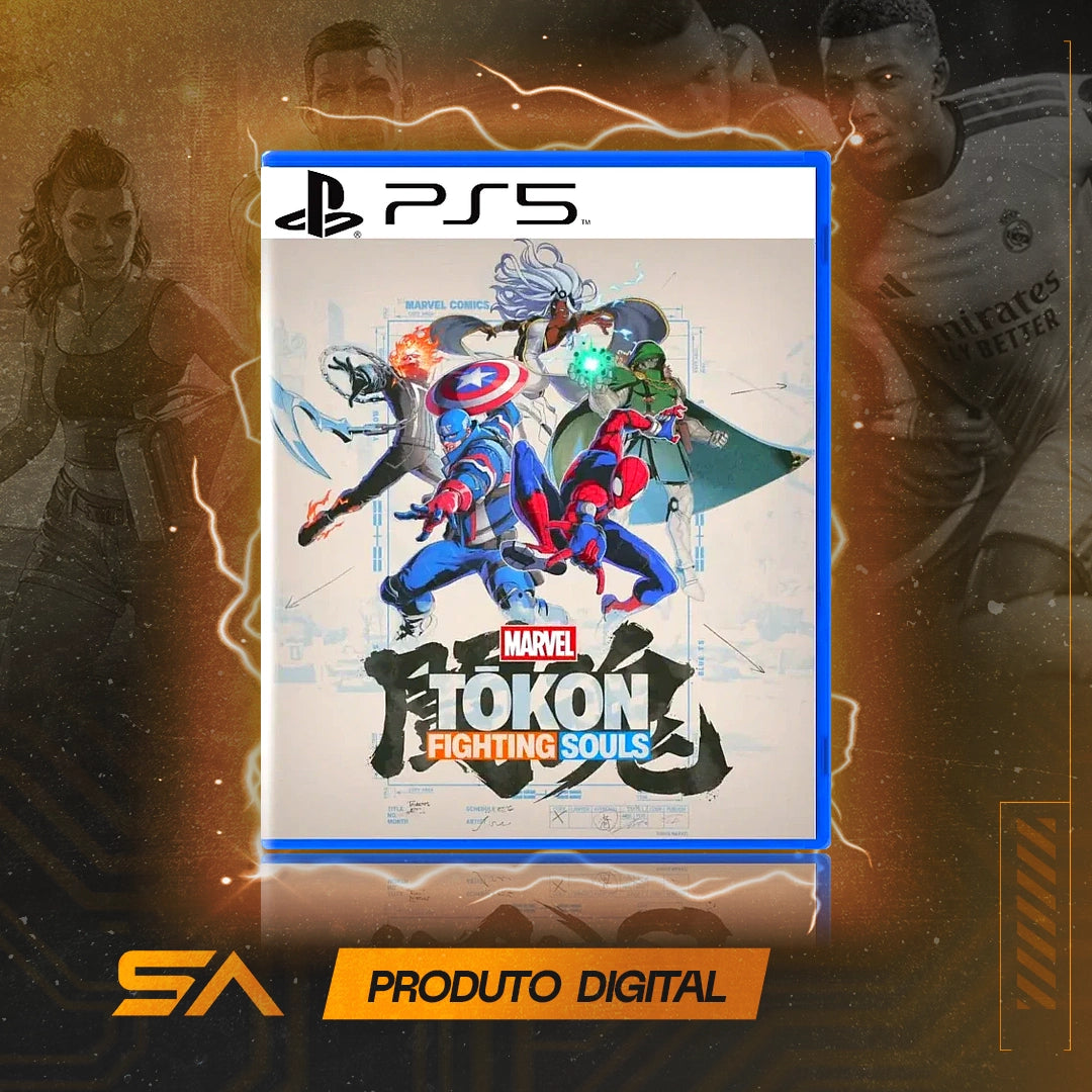 Capa oficial do jogo Marvel Tōkon: Fighting Souls para PS5 em Mídia Digital