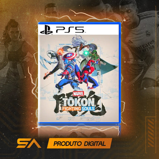 Capa oficial do jogo Marvel Tōkon: Fighting Souls para PS5 em Mídia Digital