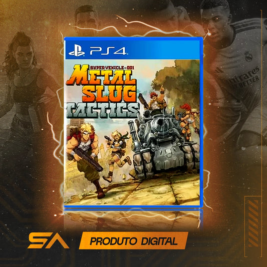 Capa oficial do jogo Metal Slug Tactics para PS4 em Mídia Digital