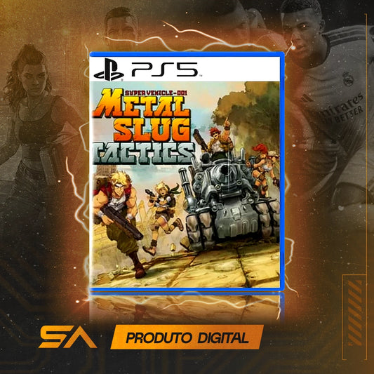Capa oficial do jogo Metal Slug Tactics para PS5 em Mídia Digital