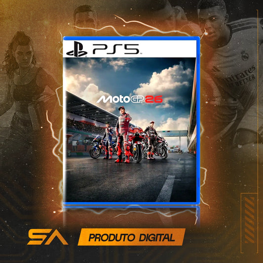 Capa oficial do jogo MotoGP™26 para PS5 em Mídia Digital