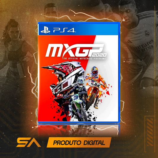 Capa oficial do jogo MXGP 2020 - The Official Motocross Videogame para PS4 em Mídia Digital