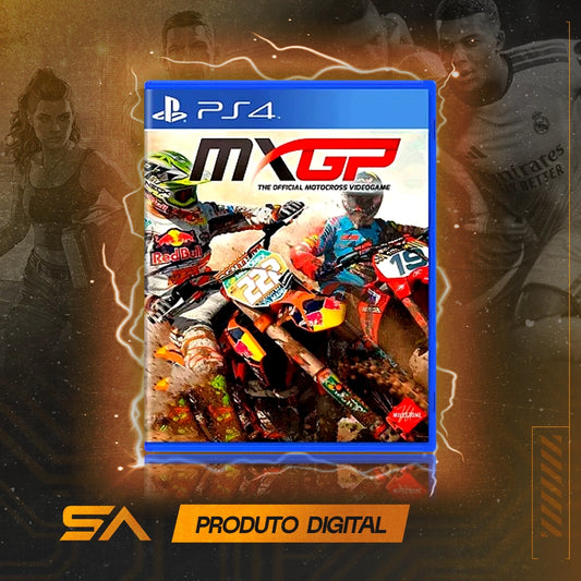 Capa oficial do jogo MXGP - The Official Motocross Videogame para PS4 em Mídia Digital