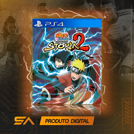 Capa oficial do jogo Naruto Shippuden: Ultimate Ninja Storm 2 para PS4 em Mídia Digital