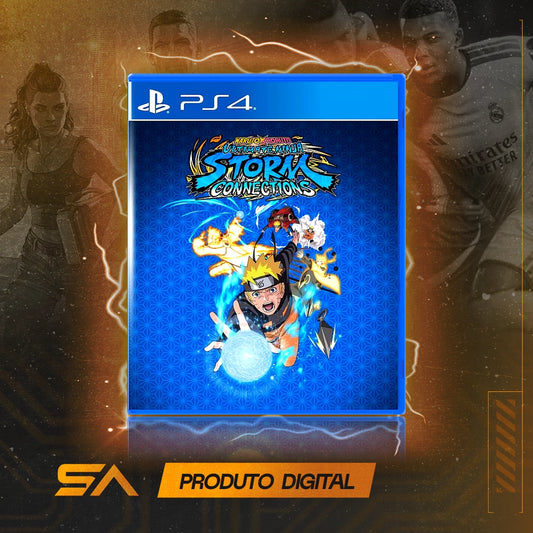 Capa oficial do jogo Naruto X Boruto Ultimate Ninja Storm Connections para PS4 em Mídia Digital