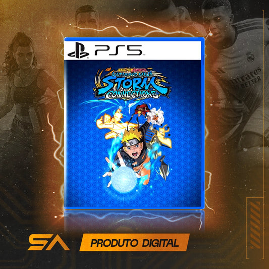 Capa oficial do jogo Naruto X Boruto Ultimate Ninja Storm Connections para PS5 em Mídia Digital