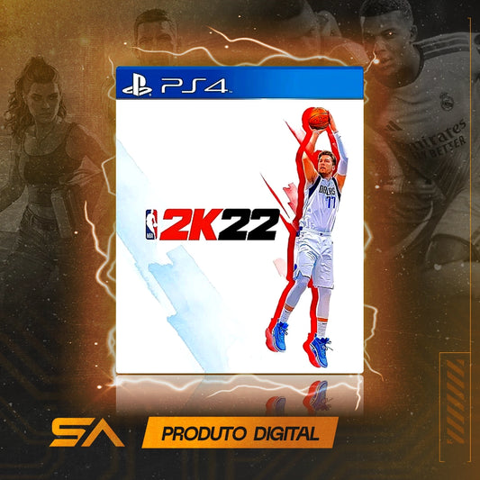 Capa oficial do jogo NBA 2k22 para PS4 em Mídia Digital