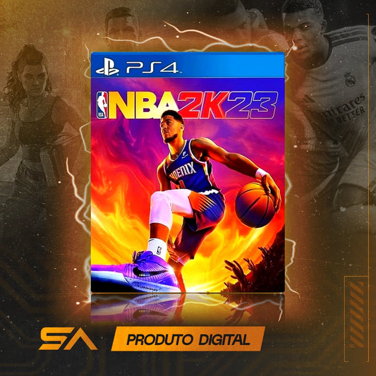 Capa oficial do jogo NBA 2k23 para PS4 em Mídia Digital