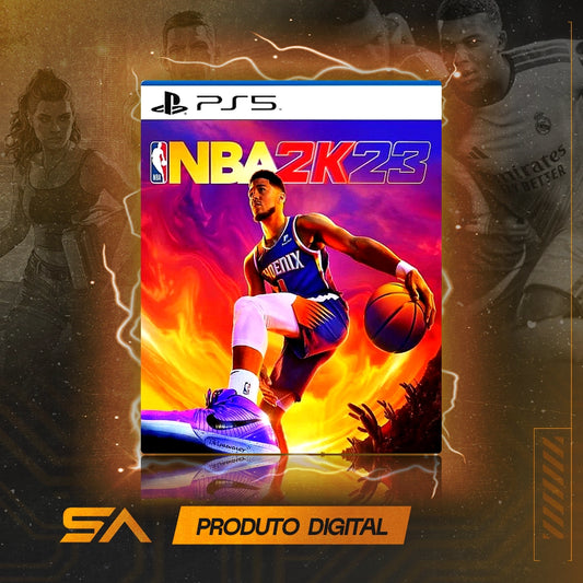 Capa oficial do jogo NBA 2k23 para PS5 em Mídia Digital