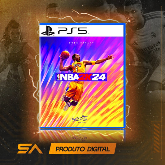 Capa oficial do jogo NBA 2k24 para PS5 em Mídia Digital