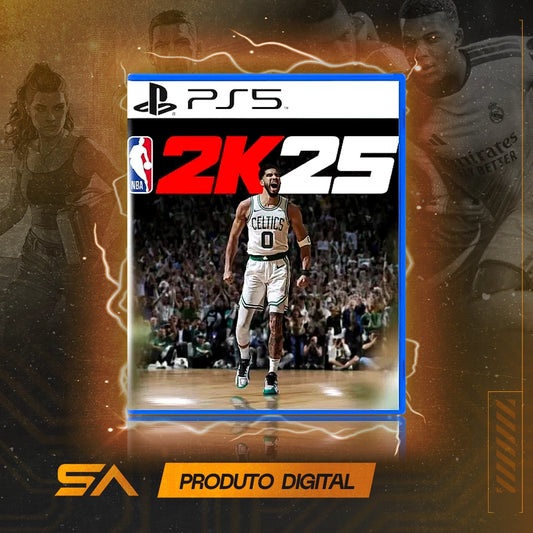 Capa oficial do jogo NBA 2k25 Edição Standard para PS5 em Mídia Digital