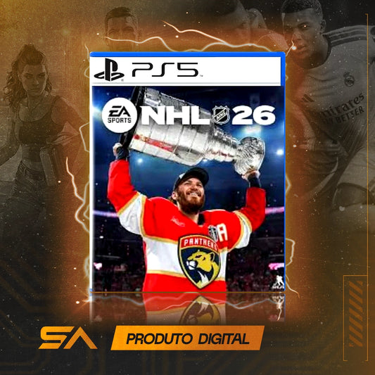 Capa oficial do jogo NHL 26 Standard Edition para PS5 em Mídia Digital