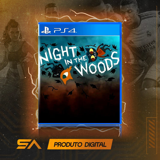 Capa oficial do jogo Night in The Woods para PS4 em Mídia Digital