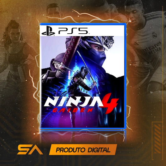 Capa oficial do jogo Ninja Gaiden 4 para PS5 em Mídia Digital