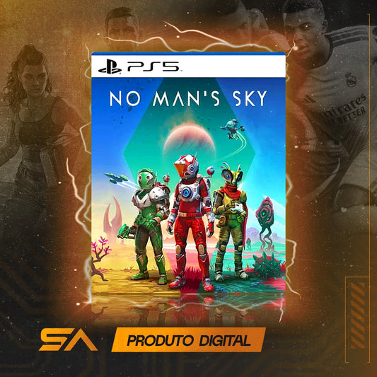 Capa oficial do jogo No Man's Sky para PS5 em Mídia Digital