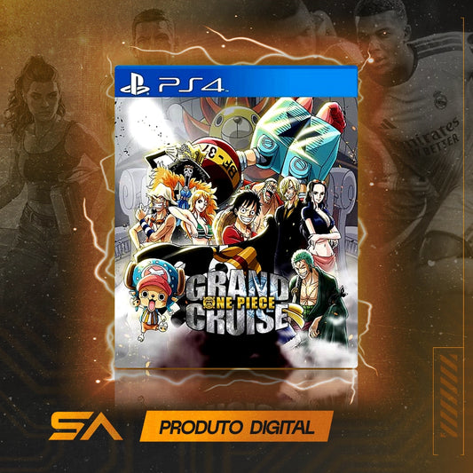 Capa oficial do jogo One Piece Grand Cruise para PS4 em Mídia Digital