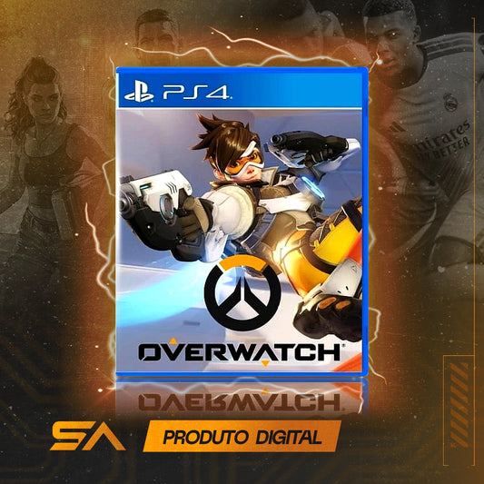 Capa oficial do jogo Overwatch para PS4 em Mídia Digital