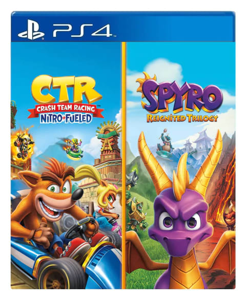 PACOTE DE JOGOS - CRASH TEAM RACING NITRO-FUELED + SPYRO - PS4