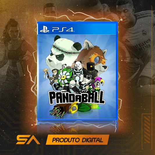 Capa oficial do jogo Pandaball para PS4 em Mídia Digital