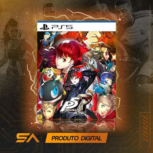 Capa oficial do jogo Persona 5 Royal para PS5 em Mídia Digital